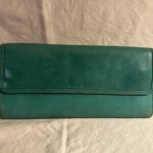 HOBO TURQUOISE BLUE-GREEN WALLET